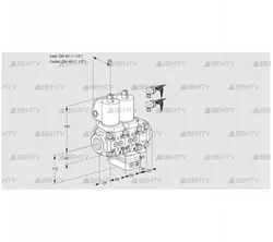 VCG2E40R/40R05NGEVWSL8/PPPP/PPPP (88103217) Клапан с регулятором соотношения Kromschroder