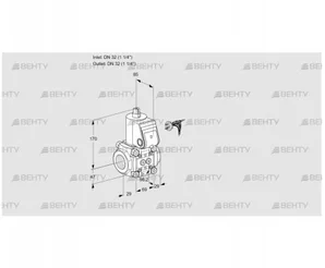 VAS232R/NW (88034065) Газовый клапан Kromschroder