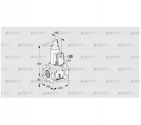 VAS780F05LW3B/MM/MM (88207446) Газовый клапан Kromschroder