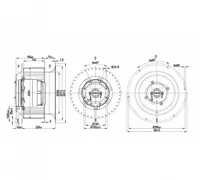 Центробежный вентилятор ebmpapst R4D355CM1501