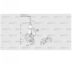 VAS225/-R/LW (88028510) Газовый клапан Kromschroder