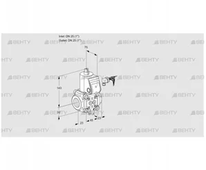 VAS125R/NW (88020447) Газовый клапан Kromschroder