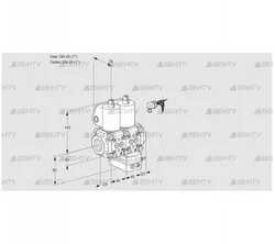 VCG1E25R/25R05NGEQL3/MMMM/PPPP (88101194) Клапан с регулятором соотношения Kromschroder