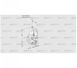 VAS3T50N/NQSR (88006035) Газовый клапан Kromschroder