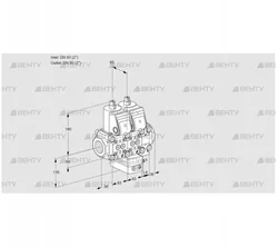 VCG3E50R/50R05NGNVWR/PPPP/PPPP (88107735) Клапан с регулятором соотношения Kromschroder