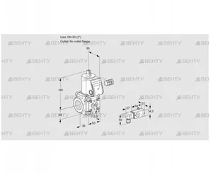 VAS350/-R/NW (88004075) Газовый клапан Kromschroder