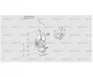 VAG1-/15R/NWBE (88031167) Газовый клапан с регулятором соотношения Kromschroder