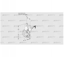 VAS120/-R/NW (88000689) Газовый клапан Kromschroder