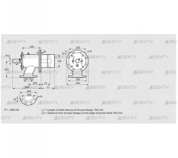 ZIO 200HB-700/635-(21)D (84099951) Газовая горелка Kromschroder