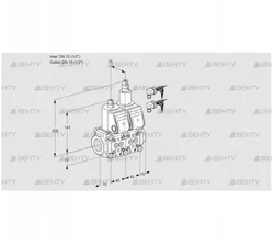 VCS1E15R/15R05NLKR6/PPPP/PPPP (88105270) Сдвоенный газовый клапан Kromschroder