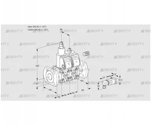 VCS2E40F/40F05LNWR/3-PP/-3PP (88106695) Сдвоенный газовый клапан Kromschroder