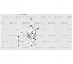 VAG2-/40R/NWAE (88003256) Газовый клапан с регулятором соотношения Kromschroder