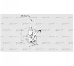 VAS115R/NW (88002254) Газовый клапан Kromschroder