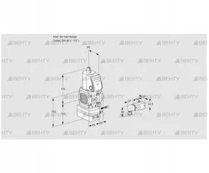 VAG2-/40R/NWAE (88020101) Газовый клапан с регулятором соотношения Kromschroder