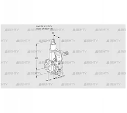 VAS232R/LP (88017852) Газовый клапан Kromschroder