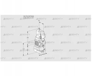 VAG1T-/15N/NQSRBN (88028000) Газовый клапан с регулятором соотношения Kromschroder