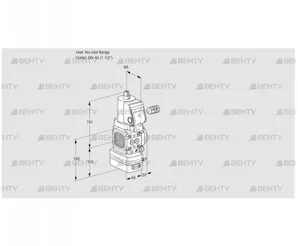 VAD2-/40R/NWSR-100A (88033053) Газовый клапан с регулятором давления Kromschroder