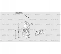 VAD2-/40R/NW-100A (88017643) Газовый клапан с регулятором давления Kromschroder