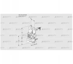 VAG1-/25R/NWAE (88012885) Газовый клапан с регулятором соотношения Kromschroder