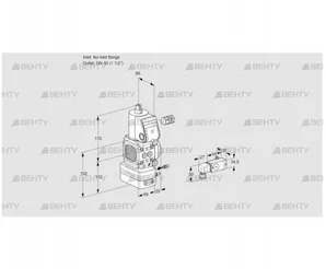 VAG2-/40R/NWAE (88002001) Газовый клапан с регулятором соотношения Kromschroder