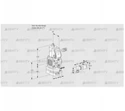 VAG1-/25R/NWAK (88030894) Газовый клапан с регулятором соотношения Kromschroder