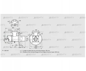 BIO 140RM-250/235-(48)E (84008737) Газовая горелка Kromschroder