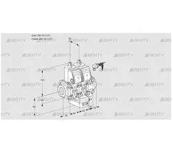 VCH1E15R/15R05NHEVQR/PPPP/PPPP (88104141) Клапан с регулятором расхода Kromschroder