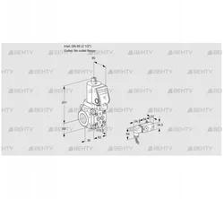 VAS3T65/-N/NQSR (88011266) Газовый клапан Kromschroder