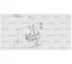 VCG3E50R/50R05FNGEVWR3/PPPP/PPPP (88106059) Клапан с регулятором соотношения Kromschroder