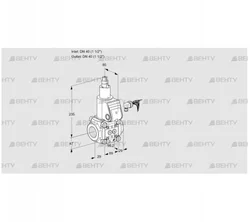 VAS240R/LW (88004862) Газовый клапан Kromschroder