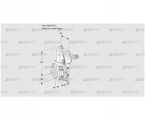 VAS350/-R/NPSR (88026722) Газовый клапан Kromschroder