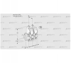 VCS1T10N/10N05NNWR/PPPP/PPPP (88106525) Сдвоенный газовый клапан Kromschroder