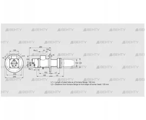 BIC 100RB-100/135-(109)E (84033229) Газовая горелка Kromschroder