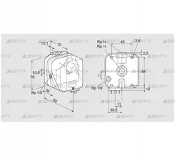 DG 6U-5T (84447264) Датчик-реле давления газа Kromschroder