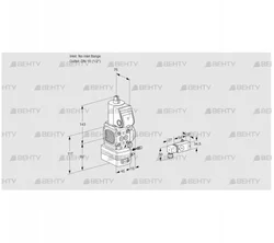 VAG1-/15R/NWBE (88011105) Газовый клапан с регулятором соотношения Kromschroder