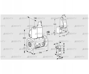 VCS665F05NLWL3E/P3PP/PPZ- (88207176) Сдвоенный газовый клапан Kromschroder