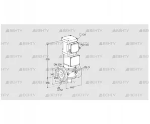 VK 200F10T5HA6L3S2V (85311429) Газовый клапан с приводом Kromschroder