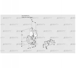 VAS2T50/-N/NQ (88010532) Газовый клапан Kromschroder