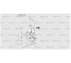 VAG115R/NWBE (88010264) Газовый клапан с регулятором соотношения Kromschroder