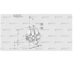 VCH1E20R/15R05FNHEVWR3/PPPP/PPPP (88101439) Клапан с регулятором расхода Kromschroder