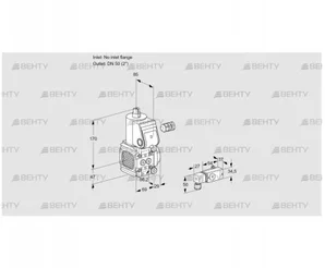 VAS2-/50R/NW (88033750) Газовый клапан Kromschroder