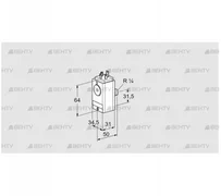 DG 45VC8D-5W (84448850) Датчик-реле давления газа Kromschroder