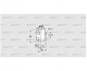 DG 45VC8D-5W (84448850) Датчик-реле давления газа Kromschroder