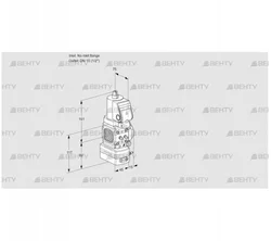 VAD1T-/15N/NQSR-50B (88030826) Газовый клапан с регулятором давления Kromschroder