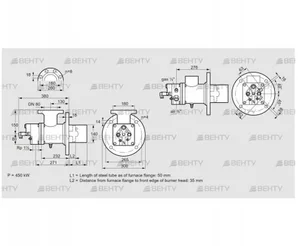 BIO 140KBL-50/35-(67)E (84008215) Газовая горелка Kromschroder