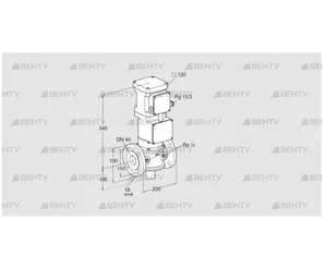 VK 40F10T5A93DS (85312020) Газовый клапан с приводом Kromschroder