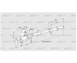 ZMIC 28B1200R (84199262) Пилотная горелка Kromschroder