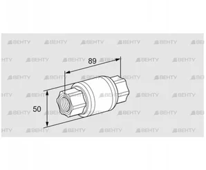 GRS 20R (03150668) Обратный газовый клапан Kromschroder