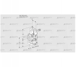 VAD120R/NW-100A (88003654) Газовый клапан с регулятором давления Kromschroder