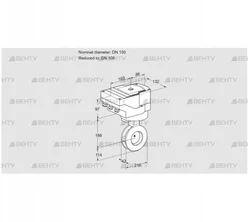 IBGF150/100Z05/20-60W3E (88300494) Дроссельная заслонка Kromschroder